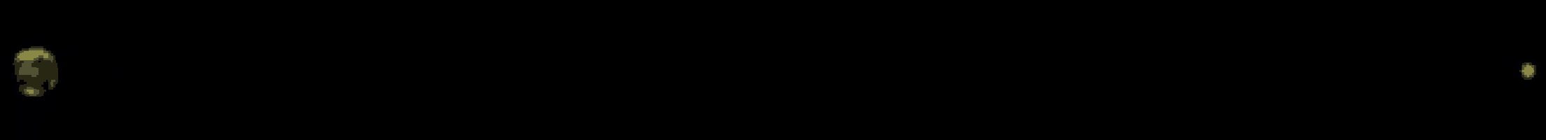 a yellow line with a blue circle in the middle