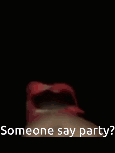 a man wearing a red bandana with the words someone say party written below him