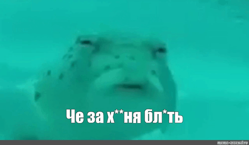 a fish is swimming in the water with the words che za x nia bl * tb on the bottom