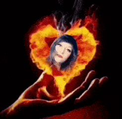 a hand holding a heart with the word ofohb in red