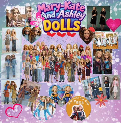 a poster for mary kate and ashley dolls