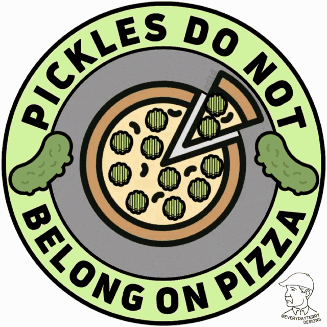 Pickle Pizza No Pickles GIF - Pickle Pizza No Pickles Pickles Do Not Belong On Pizza GIFs