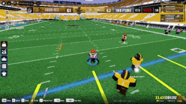 a screenshot of a video game showing the score of the game between the firebirds and scarecrows