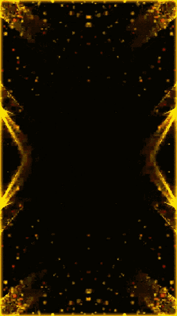 a black background with a yellow border surrounding it