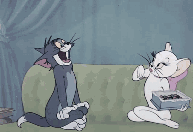 Tom And Jerry Cat GIF - Tom And Jerry Cat Feed GIFs