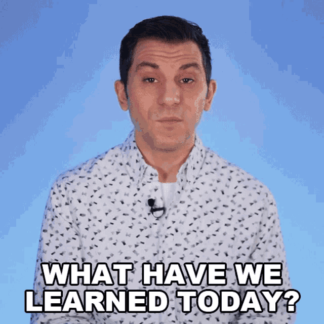 What Have We Learned Today Shane Luis GIF - What Have We Learned Today Shane Luis Rerez GIFs