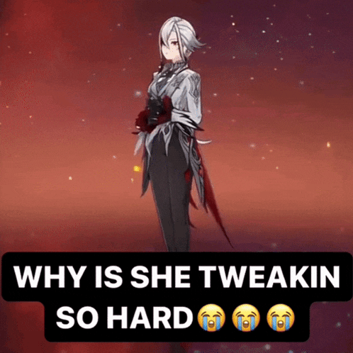 why is she tweakin so hard with a picture of a woman
