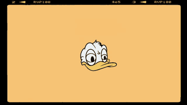 a picture of donald duck with the number 465 on the bottom right corner