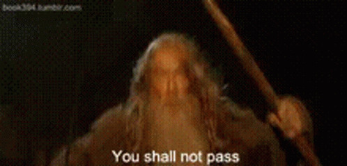 You Shall Not Pass Lord Of The Rings GIF - You Shall Not Pass Lord Of The Rings Lotr GIFs