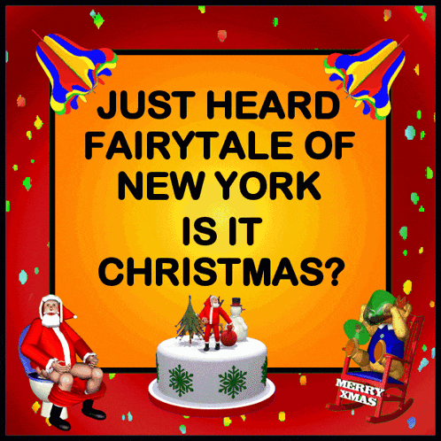 a poster asking if fairytale of new york is it christmas