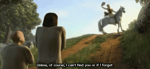 a man riding a horse with the words " unless of course i can 't find you or if i forget "