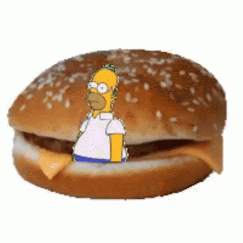 Homer Simpson Single Burger GIF - Homer Simpson Single Burger Hungry GIFs