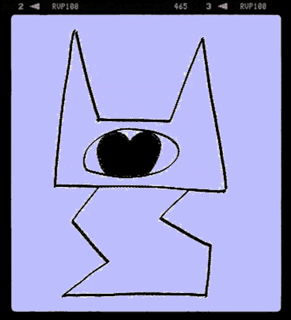 a black and white drawing of a monster with a heart in its mouth .