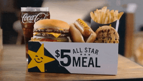 Carls Jr Hardees GIF - Carls Jr Hardees Five Dollar All Star Meals GIFs