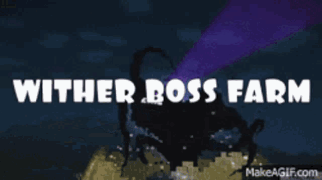 Wither Boss Farm Minecraft GIF - Wither Boss Farm Minecraft GIFs