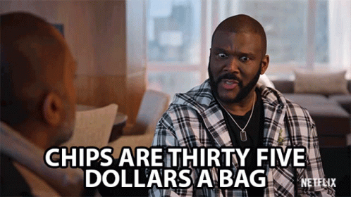 Chips Are Thirty Five Dollars A Bag Tyler Perry GIF - Chips Are Thirty Five Dollars A Bag Tyler Perry Expensive Chips GIFs