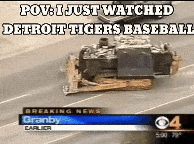 Bulldozer Detroit GIF - Bulldozer Detroit Tigers GIFs