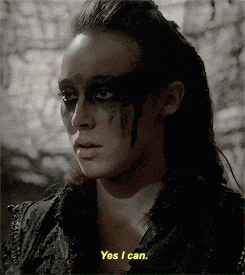 a woman with face paint on her face says yes i can