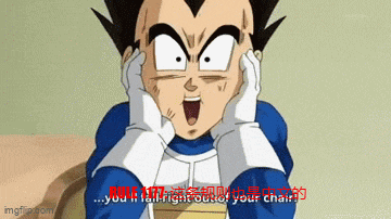 a cartoon character with a surprised look on his face and a caption that says " you 'll fall right out of your chair "