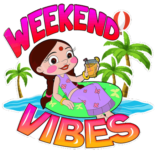 Weekend Vibes Chutki GIF - Weekend Vibes Chutki Chhota Bheem GIFs