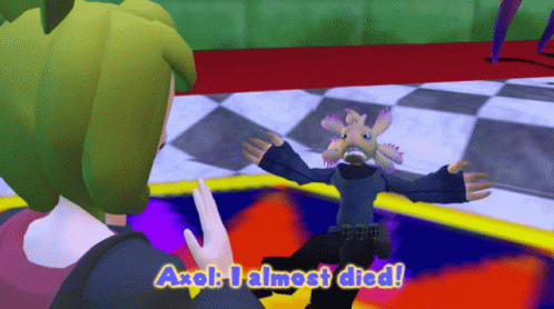Smg4 Axol GIF - Smg4 Axol I Almost Died GIFs