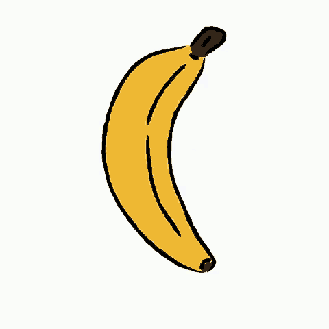 a cartoon drawing of a banana that looks like a penis .