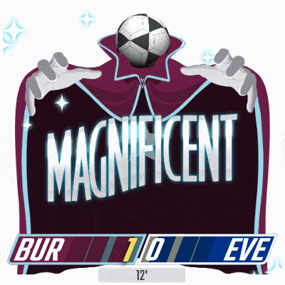 Burnley F.C. (1) Vs. Everton F.C. (0) First Half GIF
