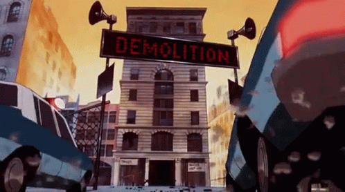 Were Back A Dinosaurs Story Demolition GIF - Were Back A Dinosaurs Story Demolition Building GIFs