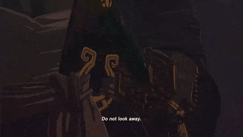 a drawing of a person holding a sword in a dark room
