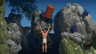Pull Up A Difficult Game About Climbing GIF - Pull Up A Difficult Game About Climbing Game About Climbing GIFs