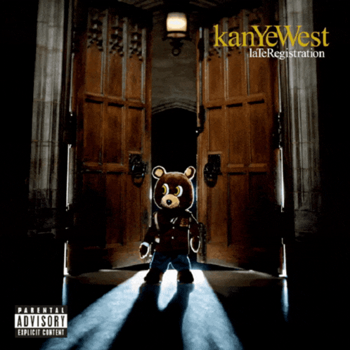 the cover of kanye west 's late registration album