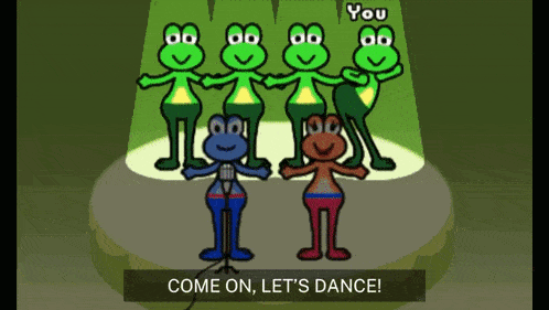 Frog Hop Rhythm Heaven GIF