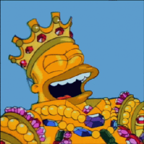 King Homer Simpson Laughing GIF - King Homer Simpson Laughing GIFs