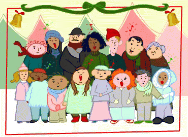 Villancicos De Navidad GIF - Caroling Choir Singing GIFs