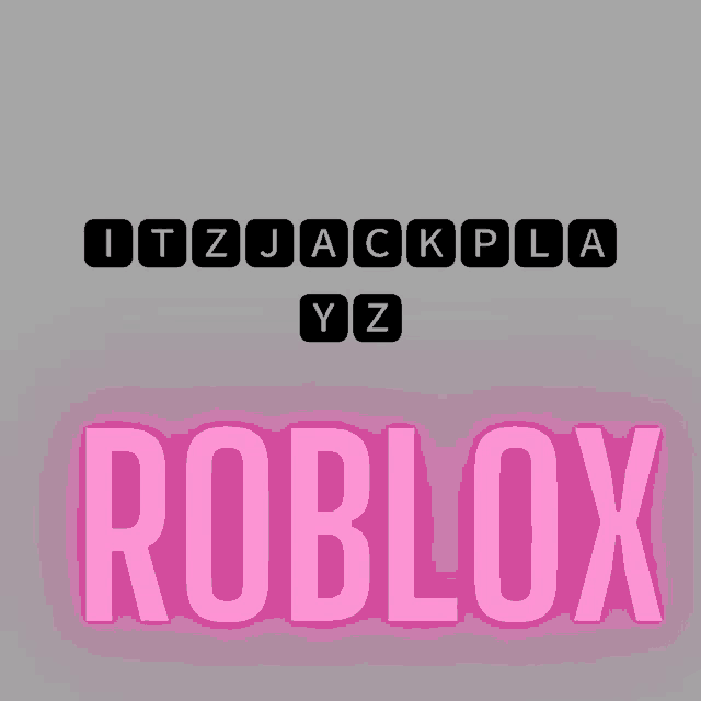 a logo for roblox with the letters itz jack pla yz
