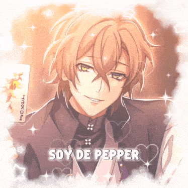 a picture of a boy with soy de pepper written on the bottom