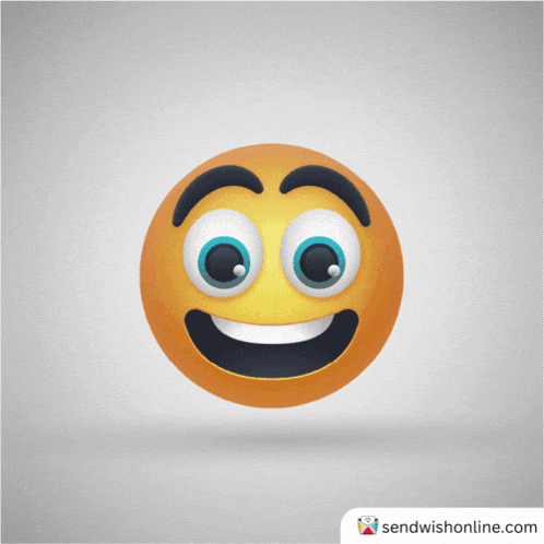 a smiley face with its tongue out and a pink donut