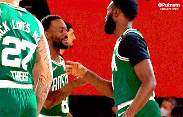 Boston Celtics Jaylen Brown GIF - Boston Celtics Jaylen Brown Kemba Walker GIFs
