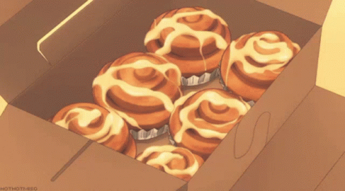 Cinnamon Roll Desserts GIF - Cinnamon Roll Desserts Anime GIFs