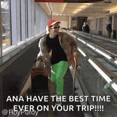 Airport Travel GIF - Airport Travel Moving Walkway GIFs
