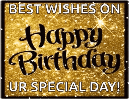 a sign that says best wishes on happy birthday