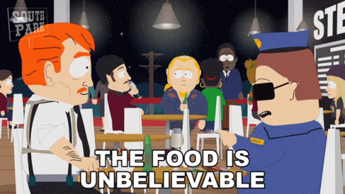 The Food Is Unbelievable Officer Barbrady GIF