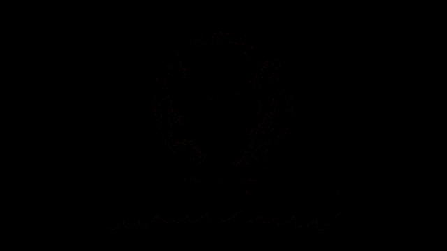a logo for demoniata gaming with a devil holding a heart