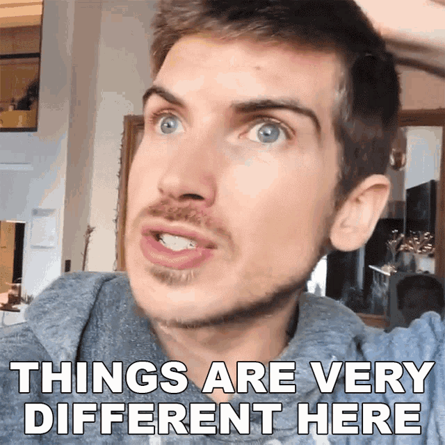 Things Are Very Different Here Joey Graceffa GIF - Things Are Very Different Here Joey Graceffa Different GIFs