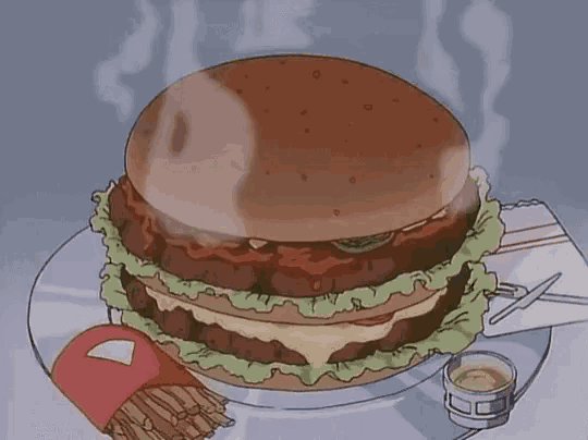 a hamburger is sitting on a plate next to french fries and a bottle of mustard .