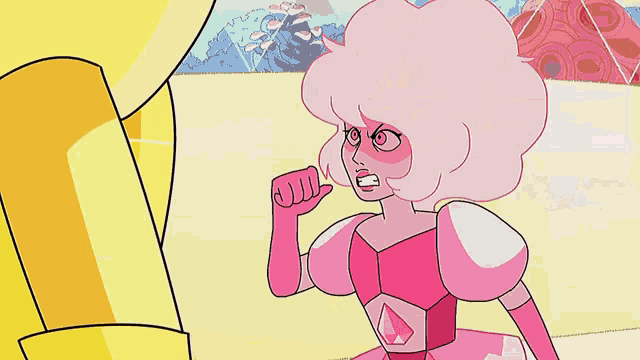 Pink Diamond Yellow Diamond GIF - Pink Diamond Yellow Diamond Steven Universe GIFs