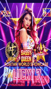 a poster for a sassy queen world showcase