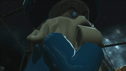 a cartoon character with a beard wearing a hat and gloves