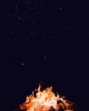 a painting of a fire that looks like a bomb explosion