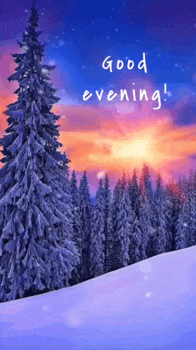 Good Evening Gif Winter GIF - Good Evening Gif Winter Alisa GIFs